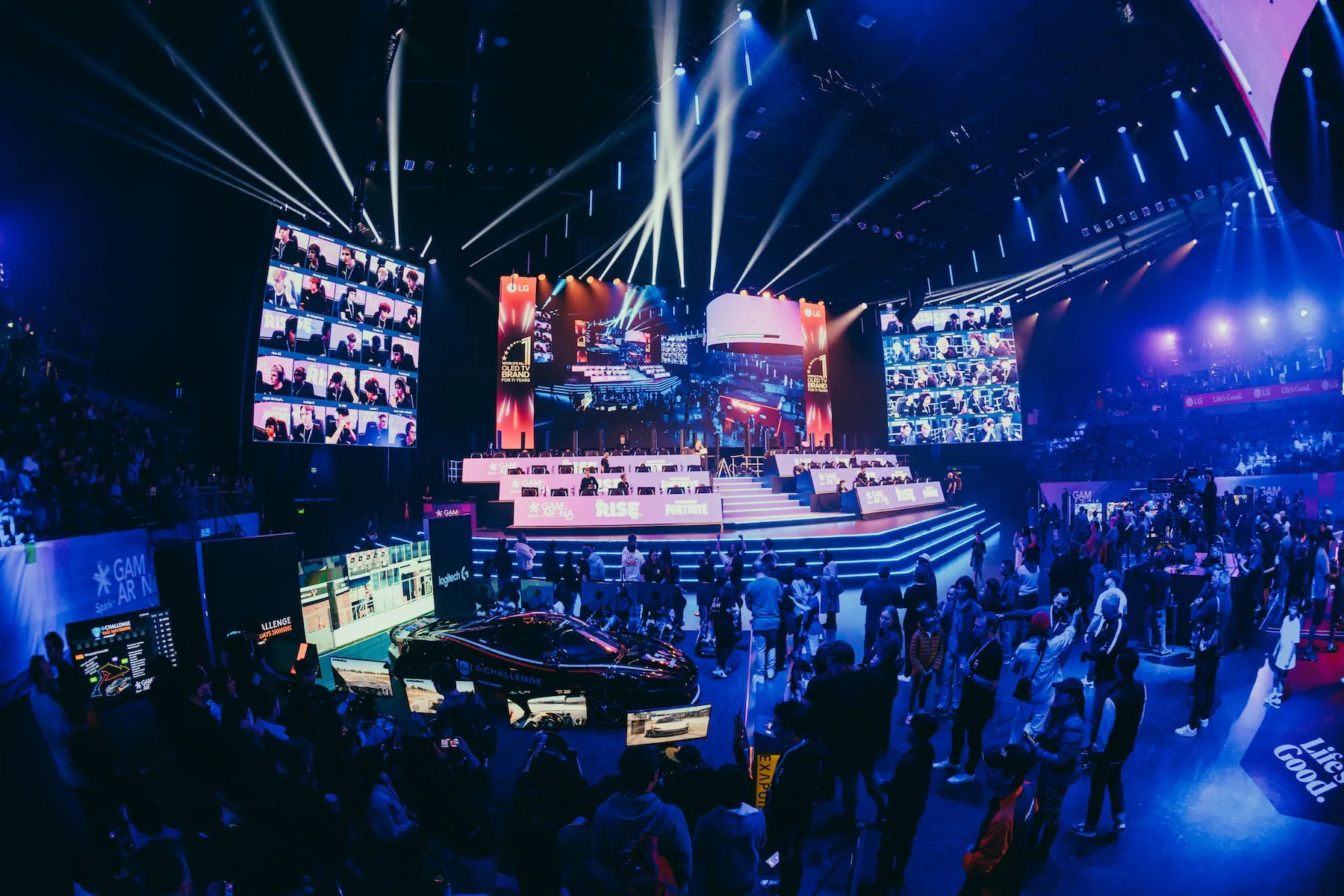 Spark Game Arena, a Room One Live esports broadcast